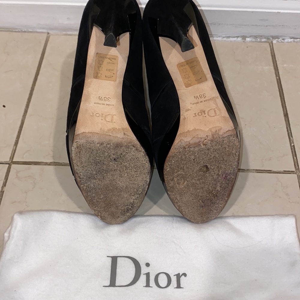 CHRISTIAN DIOR Graphic Suede Bootie - Picture 4 of 8